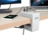 TRIPP LITE Protect It! 6-Outlet Surge Protector Desk Clamp with 2 USB