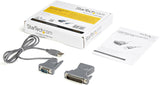 StarTech.com 3ft (1m) USB to Serial Cable, DB9/DB25 RS232 to USB Conve