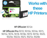 Original HP 962XL Black High-Yield Ink Cartridge, Works with HP Offic