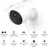 Philips Hue Secure Wired Smart Home Security Camera, White - 2 Pack -