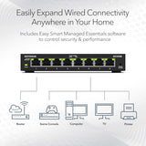 NETGEAR Commutateur Gigabit 8 ports Plus (GS308E) - Bureau ou mur