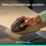 Logitech Wave Keys & Lift Vertical Mouse - Ergonomic Wireless Keyboard