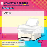 C320010 Toner Cartridge Compatible for Lexmark C3224 Printers, Clear T