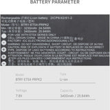 Nouvelle batterie de remplacement pour Zebra ET51 ET56 ET56 BTRY-ET5X-PRPK2 BTRY-