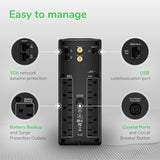 APC UPS 1500VA UPS Battery Backup & Surge Protector, BX1500M Backup Ba