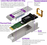 10GBASE-T SFP+ Transceiver, 1.25/2.5/5/10G SFP+ to RJ45, 10Gb Copper S
