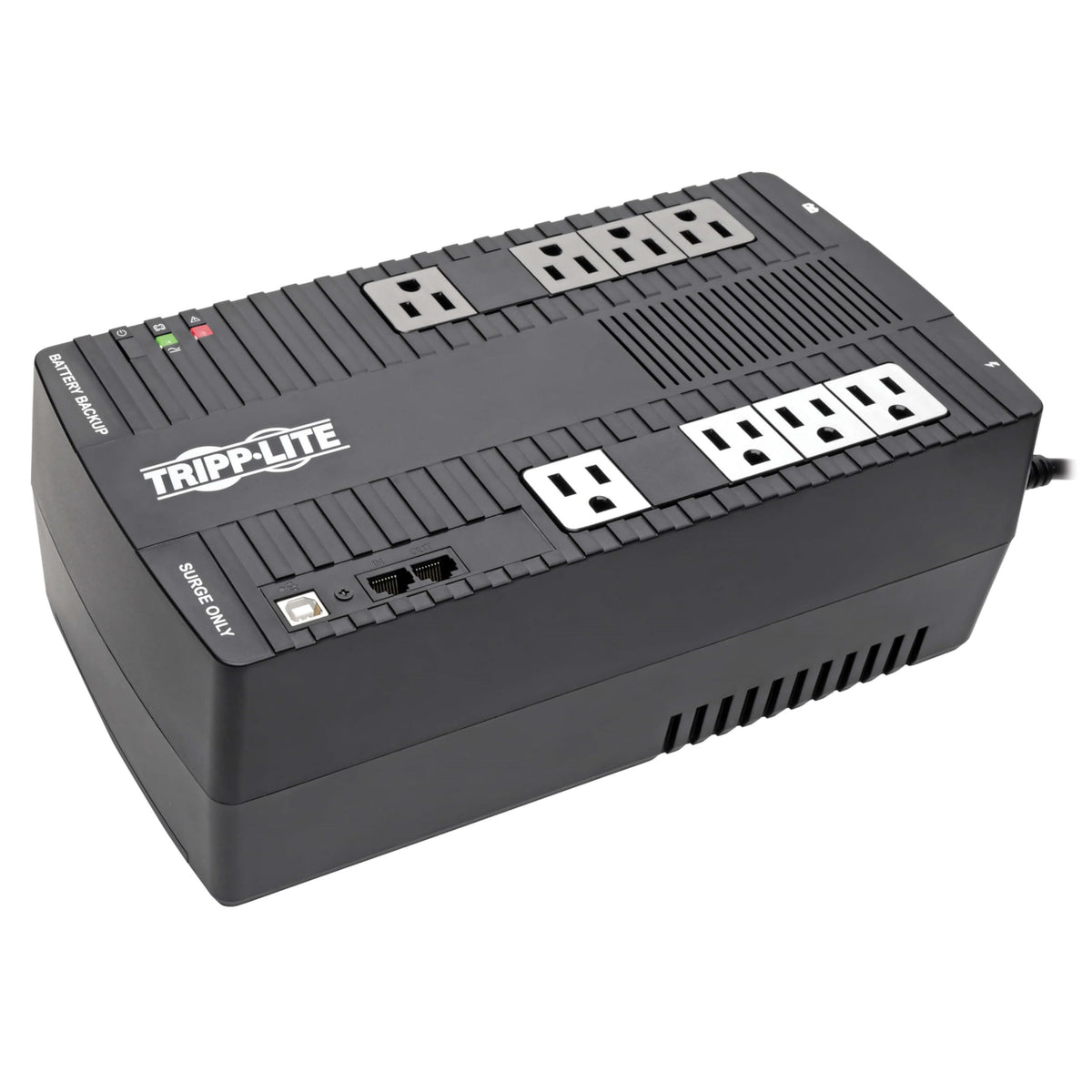 Tripp Lite AVR700U 700VA UPS Battery Backup, 8-Outlet with 4-Battery B