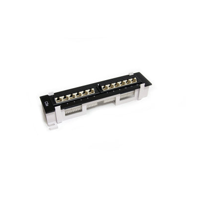 StarTech.com PANEL4512 1U 12-Port Rackmount Cat5e 110 Patch Panel, 45