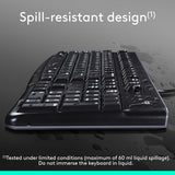 Logitech K120 Wired Keyboard for Windows, USB Plug-and-Play, Full-Size