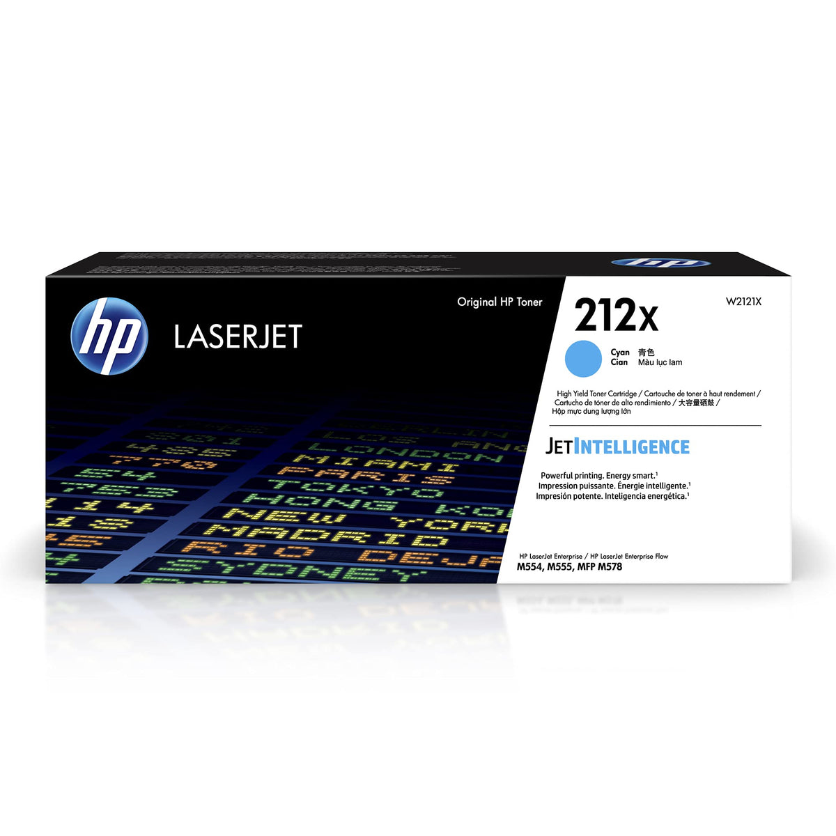 HP 212X, W2121X, Toner Cartridge, Cyan, High Yield XL Cyan