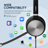 Yealink UH36 Casque filaire professionnel - Téléphone pour appels