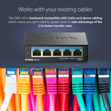 D-Link 5-Port 2.5GB Unmanaged Gaming Switch with 5 x 2.5G - Multi-Gig