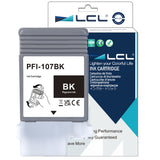 LCL PFI-107 Black 130-ml Ink Cartridge Replacement for Canon PFI-107 P