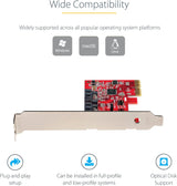 StarTech.com 2 Port PCIe SATA Expansion Card - 6Gbps - Full/Low Profil