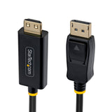 StarTech DisplayPort to HDMI Adapter Cable 10ft, Gripping HDMI Connect