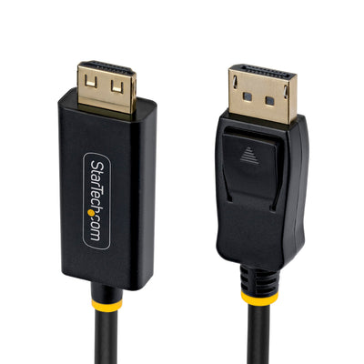 StarTech DisplayPort to HDMI Adapter Cable 10ft, Gripping HDMI Connect