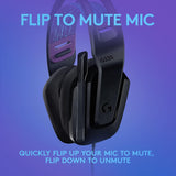 Logitech G335 Wired Gaming Headset, with Flip to Mute Microphone, 3.5m