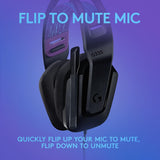 Logitech G335 Wired Gaming Headset, with Flip to Mute Microphone, 3.5m