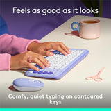 Logitech POP ICON Keys Wireless Bluetooth Keyboard, Comfortable Typing