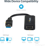 StarTech.com Adaptateur d'affichage USB 3.0 vers VGA 1920x1200, pilote intégré
