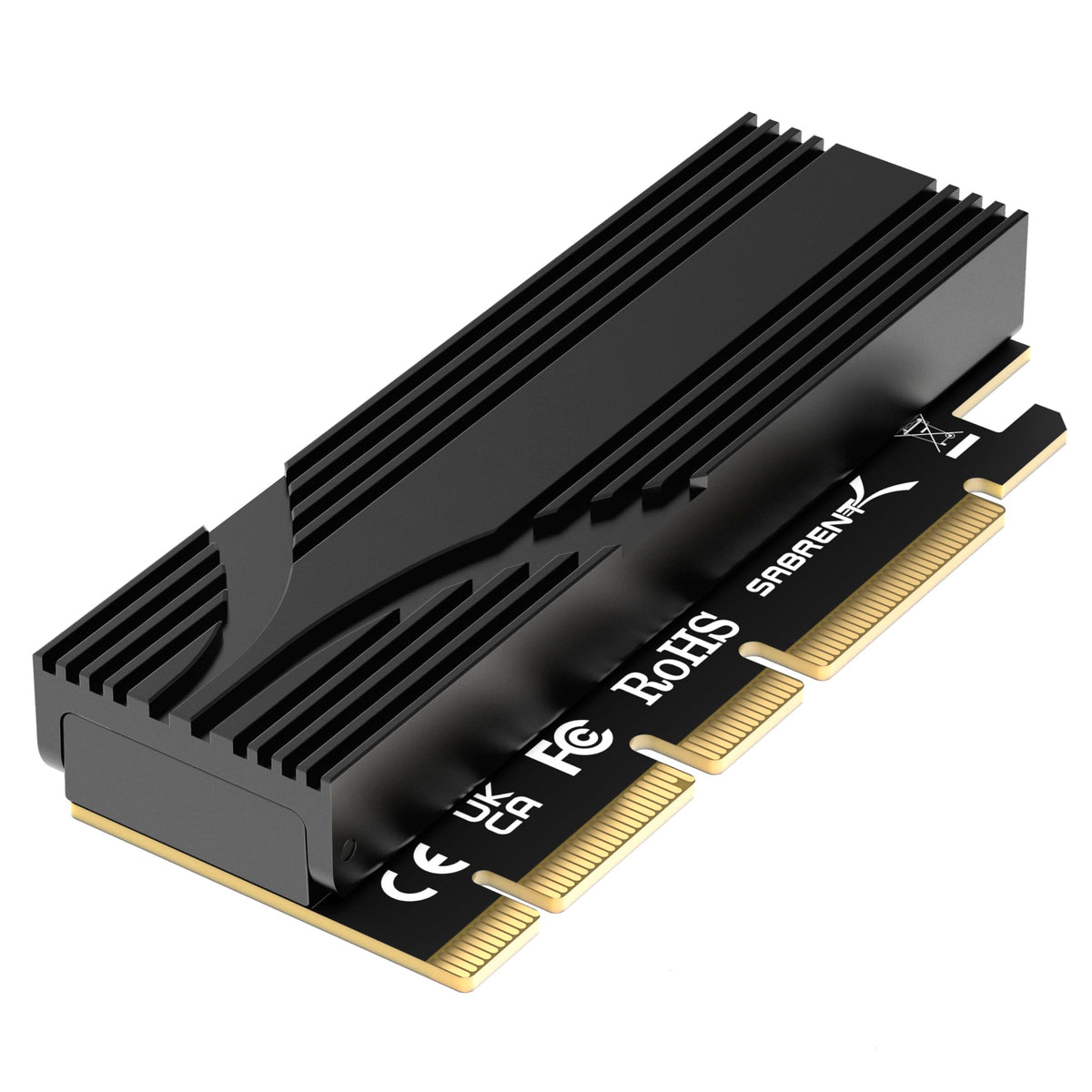 Carte additionnelle (AIC) SABRENT M.2 NVMe SSD vers PCIe x16 sans outil avec alum