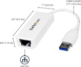 StarTech.com USB 3.0 vers Gigabit USB vers RJ45 Ethernet NIC 10/100/100 LA