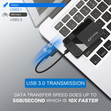 Lecteur de carte SD SmartQ C368 USB 3.0, Plug-N-Play, compatible Apple et Windows