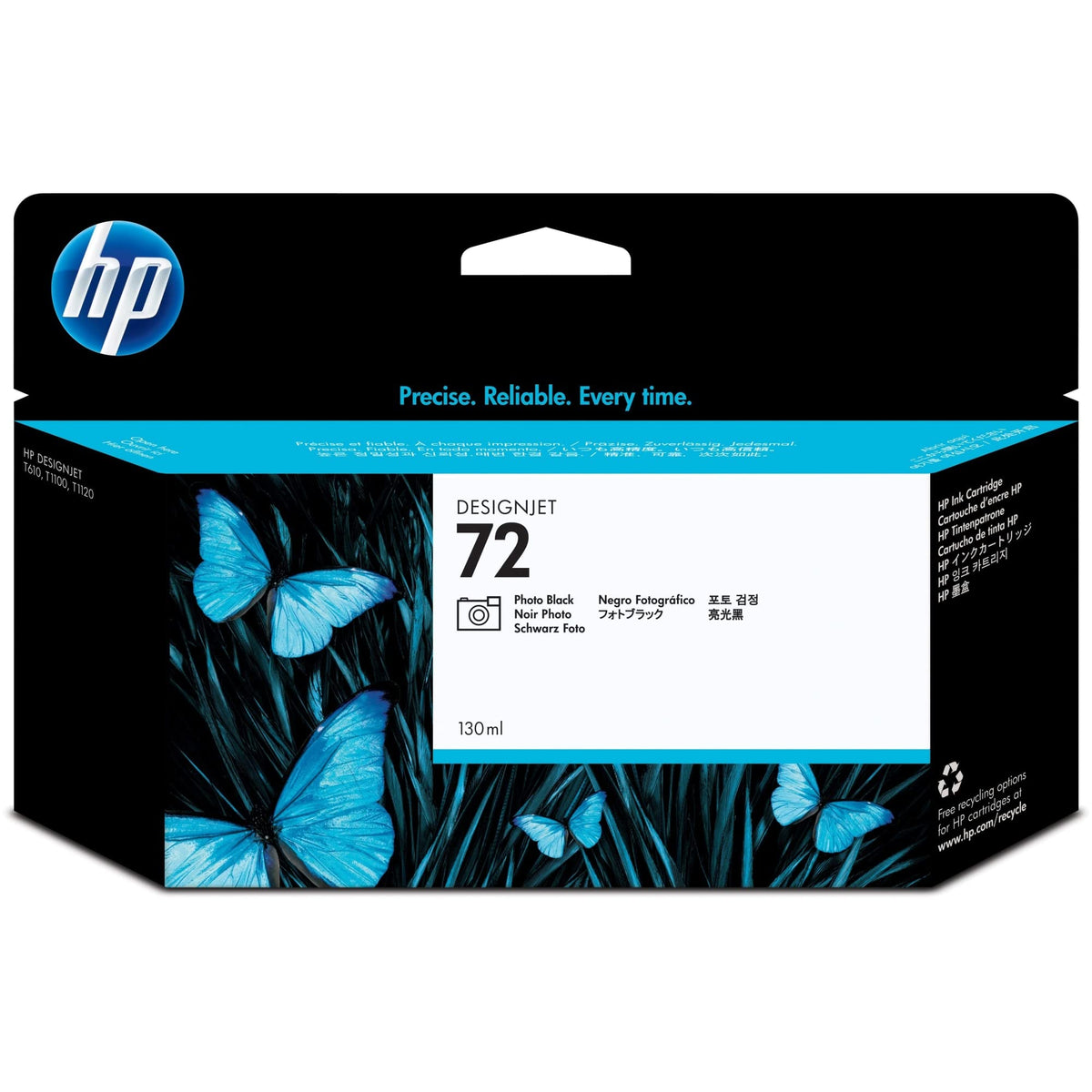 HP 72 130ML Photo BLK Ink CART