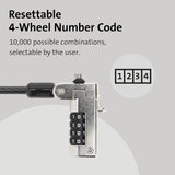 Kensington N17 Dell Laptop Lock - Combination (K68008WW) Black For Del
