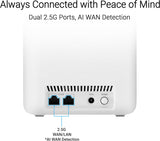 ASUS ZenWiFi BD4 Dual-Band WiFi 7 Mesh, 3600 Mbps, 2450 sq. ft. (1pk),