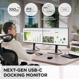 ViewSonic VG2458 24 Inch 1080p IPS Docking Monitor with Advanced Ergon