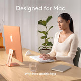 Logitech Wave Keys for Mac, Wireless Ergonomic Keyboard with Cushioned