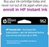 HP 962 Cyan Original Ink Cartridge (3HZ96AN#140) L Cyan