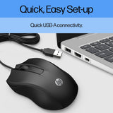 Souris filaire HP Desktop 320M - Optique 1200 DPI USB