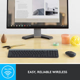 Logitech MK470 Slim Wireless Keyboard and Mouse Combo - Modern Compact