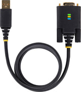 StarTech 3ft (1m) USB to Null Modem Serial Adapter Cable, COM Retentio