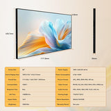 Digital Signage Display 50 inch Wall Mount Digital Menu Board for Rest