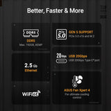 ASUS TUF Gaming B850M-PLUS WiFi AMD AM5 B850 mATX Motherboard, 14+2+1