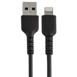 StarTech.com Câble USB-A vers Lightning noir durable de 15 cm (6 po) - Homme