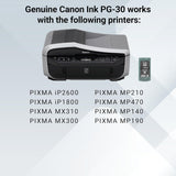 Canon Genuine PG-30BK Black Ink Cartridge