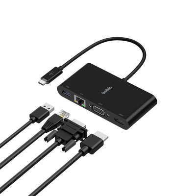 Belkin 4-in-1 USB-C Hub, MultiPort Docking Station for iPad, iPad mini