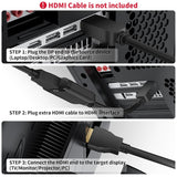 Displayport to HDMI Active Adapter Cable, 4K Uni-Directional DP 1.4 to