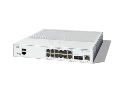 Cisco Catalyst 1300-12XT-2X Managed Switch, 12 Port 10G Copper, 2x10GE