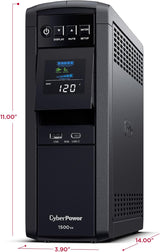 SMART LCD SMC1500 1500VA 1000W 2URM ONDE SINUSOÏDALE PURE AVR USB UPS