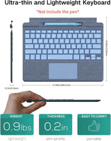 Clavier pour Surface Pro 11/10/9/8/X (13 pouces), Housse Portable Mince