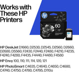 HP 60 (CC640WN) Cartouche d'encre noire d'origine Noir L