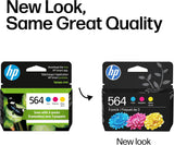 HP 564 Cyan, Magenta & Yellow Original Ink Cartridges, 3 Pack (N9H57FN
