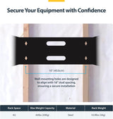StarTech.com Rack Réseau Mural 4U - 35,5 cm de Profondeur (Profil Bas) -