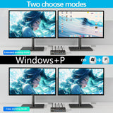 Commutateur KVM 8K@60Hz 2 moniteurs 3 ordinateurs Displayport et HDMI 4K@144Hz