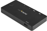 StarTech.com 2 Port USB C KVM Switch - 4K 60Hz HDMI - Compact Dual Por